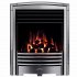 Valor Petrus Full Depth Homeflame Silver Chrome Inset Gas Fire - Natural Gas