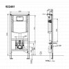 Villeroy & Boch Viconnect WC Element For Front Mounted Flush Plate, 1120mm