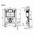 Villeroy & Boch Viconnect WC Element, Low Install Height, 820mm