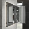 HIB Atrium Semi-Recessed Illuminated Mirrored Cabinet