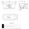 Imperial Radison Cast Iron Free Standing Bath