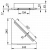 Clearance - Keuco Edition 400 Corner Shelf with Wiper