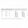 Clearance - Aqata Spectra SP300 1400 Sliding Door Shower Enclosure With Eco-Glass  - Lifetime Guarantee 