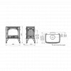 Dovre 425 Matt Black Cast Iron Gas Stove