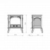 Dovre 280 Mk2 Cast Iron Electric Stove, Matt Black