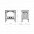 Dovre 280 Mk2 Cast Iron Electric Stove, Matt Black