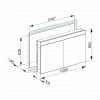 Keuco Edition 400 Recessed Mirror Cabinet - 1060 x 650mm
