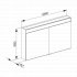 Keuco Edition 400 Wall Hung Mirror Cabinet - 1060 x 650mm