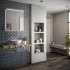 HIB Ether Illuminated Mirrored Cabinet