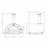 Clementi FAMILY Wood Fired Pizza Oven - Medium (80x60cm) - FREE TOOL SET
