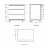 Whistler Cirencester Triple Drawer Cabinet