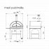 Clementi PULCINELLA Wood Fired Pizza Oven - Maxi (100x80cm) - FREE TOOL SET