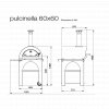 Clementi PULCINELLA Wood Fired Pizza Oven - Small (60x60cm) - FREE TOOL SET