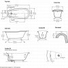 Victoria & Albert Roxburgh Freestanding Bath - Painted Finish - Variety Of Colours Available