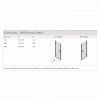 Aqata Spectra SP455 Hinged Shower Door With Eco-Glass  - Lifetime Guarantee 