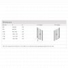 Aqata Spectra SP457 Hinged Shower Door With Eco-Glass  - Lifetime Guarantee 