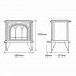 Gazco Huntingdon 30 Electric Stove - Tracery Door - Matt Black