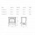 Gazco Huntingdon 40 Electric Stove - Matt Ivory With Tracery Door
