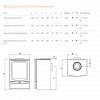 Gazco Vogue Midi Gas Stove - Balanced Flue - Natural Gas