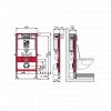 TECE In Wall Cistern & 980mm Frame For TOTO Pans