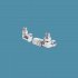 Bisque Towel Rail Valves - Angled Thermostatic Valve Set Q