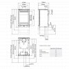 Stovax Vogue Midi T Wood Burning Stove - Wall Hung - EcoDesign Ready
