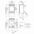 Stovax Vogue Midi T Wood Burning Stove - Wall Hung - EcoDesign Ready