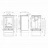 Stovax Vogue Small T Wood Burning Stove With Midline Base - EcoDesign Ready