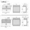 Bellfires View Bell 3 Derby - Built-in 3 Sided Gas Fire - Natural Gas