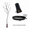 The Recycled Kadai Fire Pit - 80cm - FREE Accessory Bundle