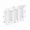 Keuco Royal Universe Mirror Cabinet 1300 x 752mm