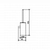Keuco Collection Moll Wall Mounted Toilet Brush Set 