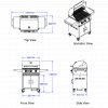 Bull Steer Gas 60cm BBQ - 3 Burners - Free Bull Cover Included