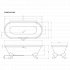 Arroll Baths - The Cheverny Bath - Roll Top Bath