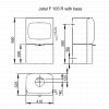Jotul F105 R Wood Burning Stove with Base Unit - Black