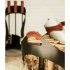 Rais Wood Holder - Leather Handles