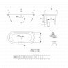 Imperial Roseland Cast Iron Free Standing Bath
