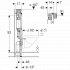 Geberit Duofix Frame For Wall-Hung WC, 98cm, With Omega Concealed Cistern