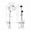 Hansgrohe Croma 160 Showerpipe & 2jet Hand Shower