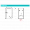 HIB Element LED Illuminated Ambient Mirror With Heated Pads