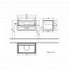 Villeroy & Boch Subway 2.0 Vanity Unit 800mm, 2 Drawers