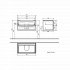 Villeroy & Boch Subway 2.0 Vanity Unit 800mm, 2 Drawers