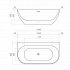 Waters Natura Loche Back To Wall Bath
