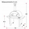 Alfa 4 Pizze Wood Fired Pizza Oven - Red