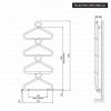 Bisque Archibald Electric Heated Towel Rail
