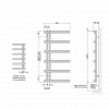Bisque Alban Heated Towel Rail - Available in 3 Sizes