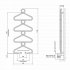 Bisque Archibald Heated Towel Rail