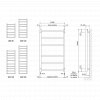 Bisque Gio Heated Towel Rail