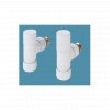 Bisque Radiator Valves - Angled Manual Valve Set D
