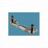 Bisque Towel Rail Valves - Double Angled Thermostatic Valve Set M